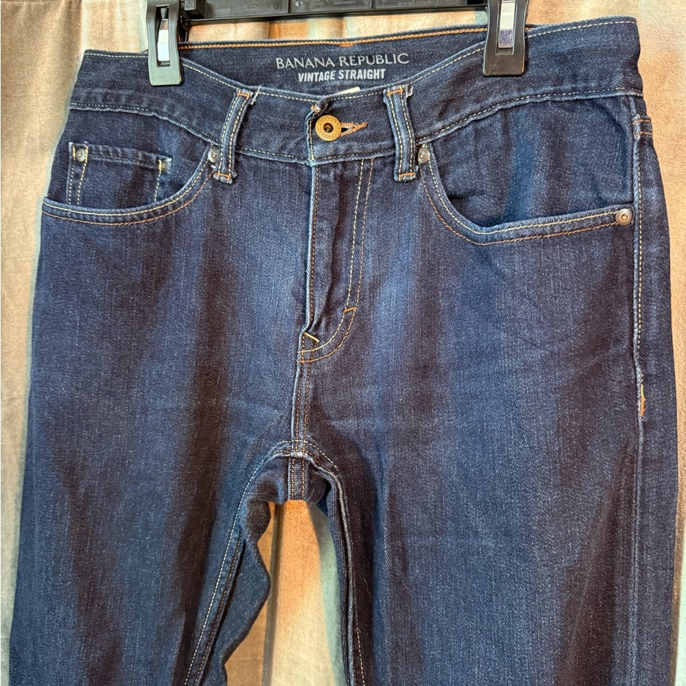 Men’s Banana Republic “Vintage Straight” Jeans, 30x30, 100% Cotton